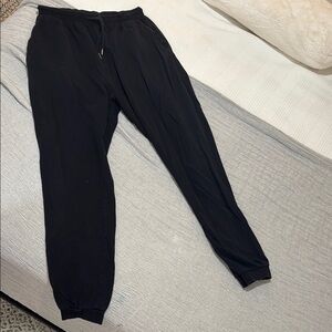 ASOS Black Track Pants with Tapered Cuffs